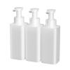 SIXRUN Manual Hand Wash Dispenser, Wall Mount 3 Chamber Container Leakproof Pump Extended Outlet with c for Home Kitchen and Bathroom (White) view 1