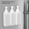 SIXRUN Manual Hand Wash Dispenser, Wall Mount 3 Chamber Container Leakproof Pump Extended Outlet with c for Home Kitchen and Bathroom (White) view 3