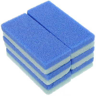 OSALADI 6pcs Foot Exfoliator Pumice Stone for Hard Skin Removal and Heel Scrubbing Portable PU Foot Scrubber Blocks for Dead Skin Care and Acupoint Stimulation and Travel-Friendly