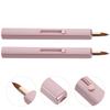 DOITOOL 2pcs Retractable Lip Brush with Protective Cap Fine-tip Applicator for Precise Lipstick and Lip Gloss Application Compact Travel-friendly Makeup Brush for Women view 3