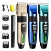 Professional Wireless Electric Hair Clipper LED Display, Ceramic Blade Low Noise Haircut Tool for Men (Household Use)(Gold) view 2