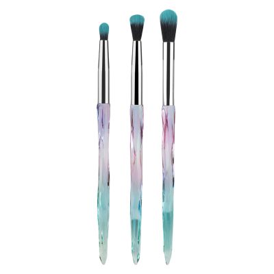 3Pcs Eyeshadow Brush Set Portable Eye Brushes Eye Makeup Eyeliners Eyebrow Applicator For Travel Home Eyeshadow Makeup Brushes