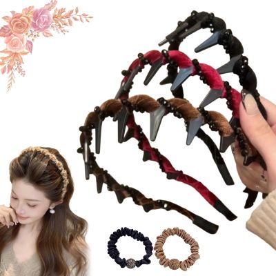 2026 Retro High Skull Pearl Headband, Vintage High Cranium Artificial Pearl Hairband, Elegant Non Slip Beaded Headbands with Teeth, Women Comb Hair Hoop Band Decorative Hair Accessories (3pcs-B)