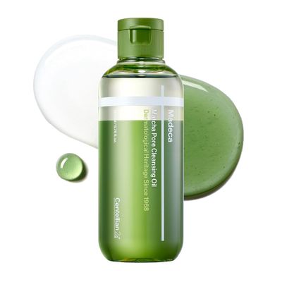Centellian 24 Madeca Matcha Cleansing Oil (6.76fl oz)  Two-Tone TECA & Jeju Matcha Deep Cleanser for Pores, Sebum & Blackheads, Waterproof Makeup Removal, Korean Skincare