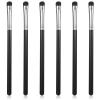 6 Pcs Eye Makeup Brush Sets, Flat Rounded Concealer Brush, Eyeshadow Brushes, Blending-Brush, Flat Blending Smudger, Small Makeup Brushes for Concealer, Eyeshadow, Lipstick (Black) view 1