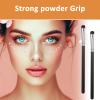 6 Pcs Eye Makeup Brush Sets, Flat Rounded Concealer Brush, Eyeshadow Brushes, Blending-Brush, Flat Blending Smudger, Small Makeup Brushes for Concealer, Eyeshadow, Lipstick (Black) view 2