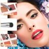 6 Pcs Eye Makeup Brush Sets, Flat Rounded Concealer Brush, Eyeshadow Brushes, Blending-Brush, Flat Blending Smudger, Small Makeup Brushes for Concealer, Eyeshadow, Lipstick (Black) view 3