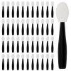 50 Pcs Eyeshadow Applicators, Double-Side Disposable Sponge Tip Cosmetic Brushes Mini Eye Shadow Applicator Sticks, 1.9 Inch Reusable Short Handle Portable Travel Makeup Tools for Eye Shadow, Cream view 1