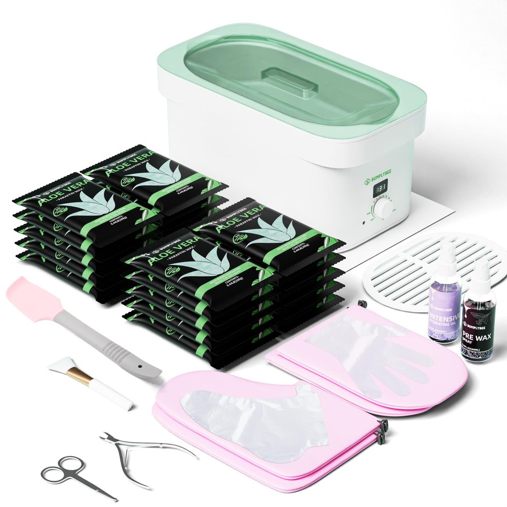 BUMPLYBEE 7000ml Paraffin Wax Machine for Hand and Feet with 20pcs Aloe Vera Paraffin Wax