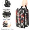 Adornori Valentine's Day Gnome Travel Toiletry Bag for Women Waterproof Makeup Cosmetic Organizer Case Travel Essentials view 3
