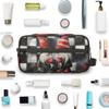 Adornori Valentine's Day Gnome Travel Toiletry Bag for Women Waterproof Makeup Cosmetic Organizer Case Travel Essentials view 4