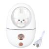 Culnflun Facial Steamer, Handy Mini Mister, Cute Animal Facial Mist Sprayer USB Rechargeable Mist Sprayer 35ml Visual Water Tank Moisturizing Hydrating for Face (White) view 1