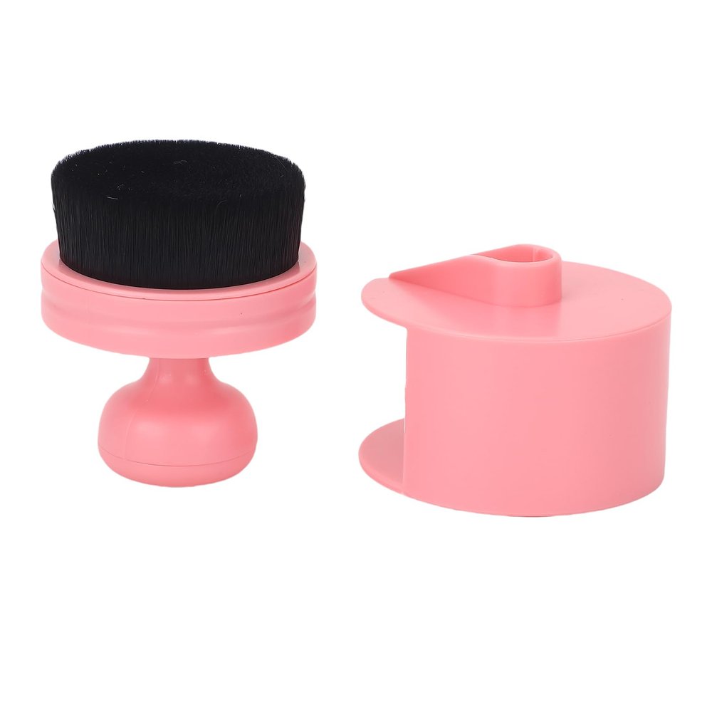 GEERYZHE Nail Dust Brush Art Dust Cleaner Brush Powder Remover with Soft Synthetic Fibers Clean Up Tools for Acrylic Nail Salon Manicure Makeup Professional Use (Roseate)
