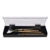4PCS Eyelash Extension Tweezers Mirror Set, Stainless Steel Eyelash Extension Tool Kit, Universal Rotatable Anti Slip Handle with Detachable Mirror for Eyelash Artists, Professiona (Gold) view 1