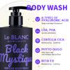 Le BLANC Perfume Body Wash, 6 Long-Lasting Scents Vegan, pH-Balanced, AHA & PHA Gentle Exfoliation, Soothing & Hydrating with Cica and Aloe Vera, 10.1 fl oz, Daily Cleanser (Black Mystique) view 4