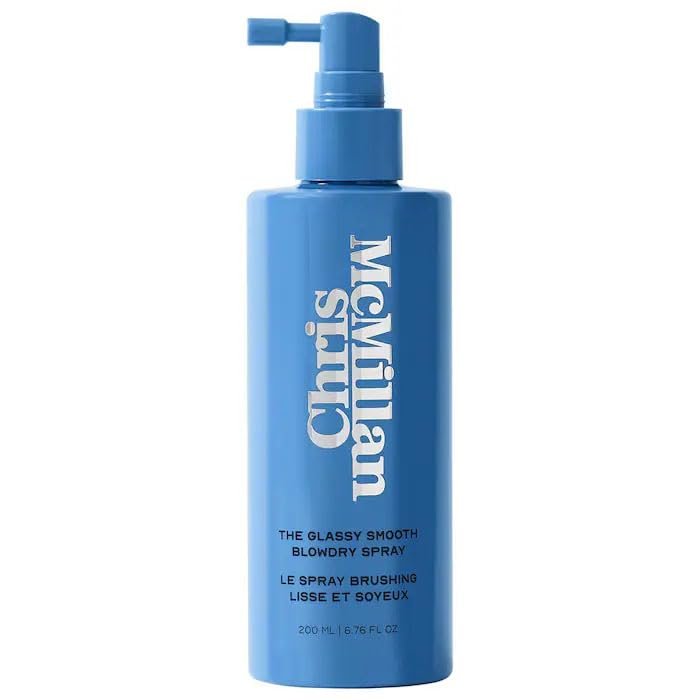 Chris McMillan - Anti-Frizz Blowdry Spray for Smooth, Shine-Enhancing, Salon Results, Glossy Hair - Lightweight Heat Protectant Mist for Shine, Softness & Frizz Control - (6.76 oz)