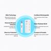 Pluxy Facial, Precision tweezing Head, Rechargeable & Cordless, Compact and Travel-Friendly, Soft Finish Styling, One-Touch Operation (Pack 2 Uds) view 3