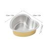 Pilipane Wax Melting Bowl Heart Shape Aluminum Foil Wax Bean Bowl Large Golden 10pcs for Facial Underarm Hair Removal Reusable Durable view 4