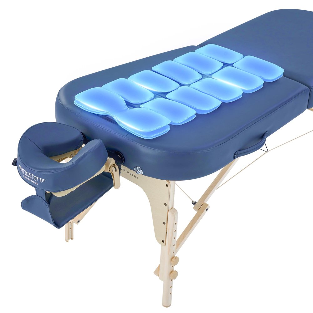 Concord 30 Portable Massage Table Airwave Full Body Stretching with Airbags 3D Lumbar Traction for Professional & Home Use Chiropractic Bed Royal Blue