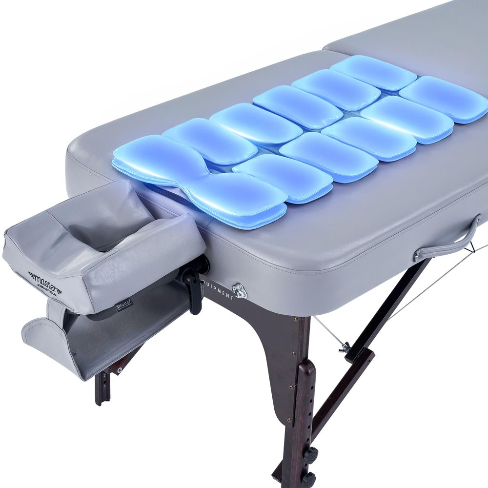 Bristol 30 Portable Massage Table Airwave Full Body Stretching with Airbags 3D Lumbar Traction for Professional & Home Use Chiropractic Bed Dove Grey