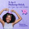 TALOMI Vita Stick 3-in-1 Multistick Kids Makeup, Non-Toxic, Plant-Based Makeup for Kids 8-12, Vegan, Cruelty-Free, Non-Comedogenic, Dermatologist Approved. (Trio Set: Show Your Light). view 2