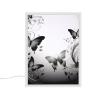Black Gray Butterflies Vanity Mirror Multifunctional Travel Beauty Mirror 3-Gear Dimable Light LED Lighted Vanity Mirrors Portable Decoration Beauty Mirror Bedroom Bathroom view 1