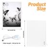Black Gray Butterflies Vanity Mirror Multifunctional Travel Beauty Mirror 3-Gear Dimable Light LED Lighted Vanity Mirrors Portable Decoration Beauty Mirror Bedroom Bathroom view 2