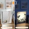 Black Gray Butterflies Vanity Mirror Multifunctional Travel Beauty Mirror 3-Gear Dimable Light LED Lighted Vanity Mirrors Portable Decoration Beauty Mirror Bedroom Bathroom view 3