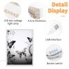 Black Gray Butterflies Vanity Mirror Multifunctional Travel Beauty Mirror 3-Gear Dimable Light LED Lighted Vanity Mirrors Portable Decoration Beauty Mirror Bedroom Bathroom view 4