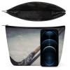 LPSBVNM Hockey Stick Cosmetic Bag Travel Makeup Bags Zips Shut Portable Make Bag Leather Cosmetic Pack for Women view 3