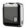 Mini Electric Shaver, Dual Head Waterproof Rechargeable Razor, Powerful Wet and Dry Mini Razor, Rechargeable for Comfortable Rotary Shaving for Home Travel (Black) view 1