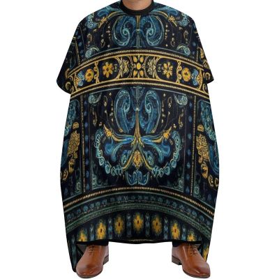Women's Fashion Hair Cutting Cape with Adjustable Closure Barber Cape Boho Vintage Paisley Bandana Print