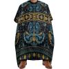 Women's Fashion Hair Cutting Cape with Adjustable Closure Barber Cape Boho Vintage Paisley Bandana Print view 1