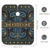 Women's Fashion Hair Cutting Cape with Adjustable Closure Barber Cape Boho Vintage Paisley Bandana Print view 2
