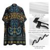 Women's Fashion Hair Cutting Cape with Adjustable Closure Barber Cape Boho Vintage Paisley Bandana Print view 4