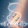 2Pcs Silver Creative Led Light Eyelash Eyebrow Hair Removal Stainless Steel Make Up Tweezer and Practicality, Hair Removal Tweezers,Women's 8.8x0.8x1.6cm view 4