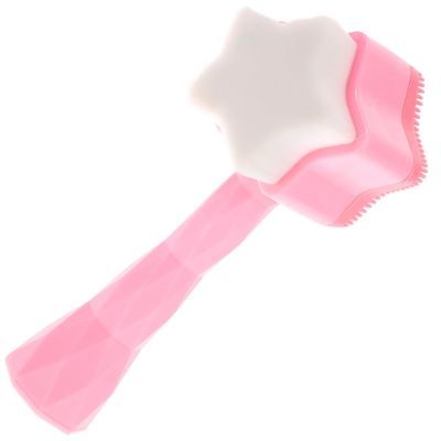 ABOOFAN Portable Dual-Sided Silicone Facial Brush Skin Care Tool for Gentle Cleansing and Massage Soft and Lightweight Face Scrubber for Women Suitable for All Skin Types Home and Travel