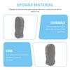 ABOOFAN 2pcs Double-Sided Bath Sponges for Exfoliating Gentle Skin Cleansing Compact Adult Shower Accessories in Blue Gray Lightweight for Home Travel Hotel Use view 2