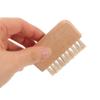 KALLORY Portable Wooden Handle Nail Brush with Natural White Boar Bristles for Fingernail and Toenail Cleaning Compact Lightweight Design for Gentle and Nail Dust Removal Suitable for view 4
