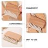 ABOOFAN 3pcs Nail Cleaning Brush with Stiff Boar Bristles for Fingernail and Toenail Scrubbing Portable Lightweight Nail Scrubber for Hand Foot and Cuticle Care view 2