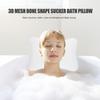ABOOFAN Mesh Bath Pillow with Strong Suction Cups Inflatable Bone Shape Bathtub Spa Cushion for Comfortable Head Neck Support view 4