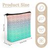 LITPUZC Portable Makeup Bag for Women Mermaid Scales Pastel Pink Purple Aqua Teal Cosmetic Pouch Fashion Toiletry Organizer Bags Zipper Pencil Pouch Travel Accessory view 2