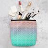LITPUZC Portable Makeup Bag for Women Mermaid Scales Pastel Pink Purple Aqua Teal Cosmetic Pouch Fashion Toiletry Organizer Bags Zipper Pencil Pouch Travel Accessory view 4