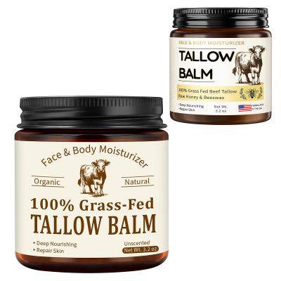 Veakoo Tallow and Honey Balm & Unscented Beef Tallow Balm