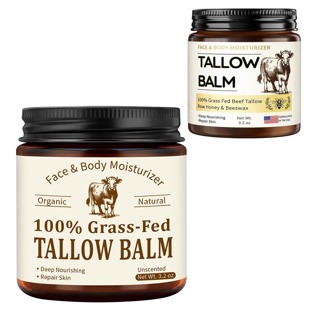 Veakoo Tallow and Honey Balm & Unscented Beef Tallow Balm