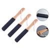 ABOOFAN 3pcs Double-Sided Foot Scraper with Ergonomic Non-Slip Beech Handles Silicon Carbide Grinding Tool for Fast Dead Skin Removal Callous Remover Foot File for Men and Women Home view 3