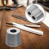 HAMPPLIES 2pcs Aluminum Razor Stand for Men Manual Shaving Base with Wear-resistant Design Small Portable Holder for Bathroom Countertops and Beard Cleaning Storage view 2