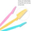 Eyebrow Razor for Women Facial Hair Remover  Dermaplaning Tool Face Razor for Peach Fuzz, Eyebrow Trimmer with Stainless Steel Blade, Safe & Painless, Pink view 3