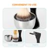ABOOFAN Acrylic Shaving Brush Holder and Soap Bowl for Men Beard Brush Rack and Razor Stand Convenient Shaving Kit for Clean Shave Grooming Gift for Dad and Husband view 2