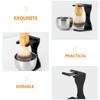 ABOOFAN Acrylic Shaving Brush Holder and Soap Bowl for Men Beard Brush Rack and Razor Stand Convenient Shaving Kit for Clean Shave Grooming Gift for Dad and Husband view 3